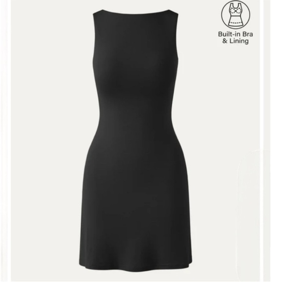 OGL Open Back Bandless Brami Mini Dress Medium NEW - Picture 2 of 8